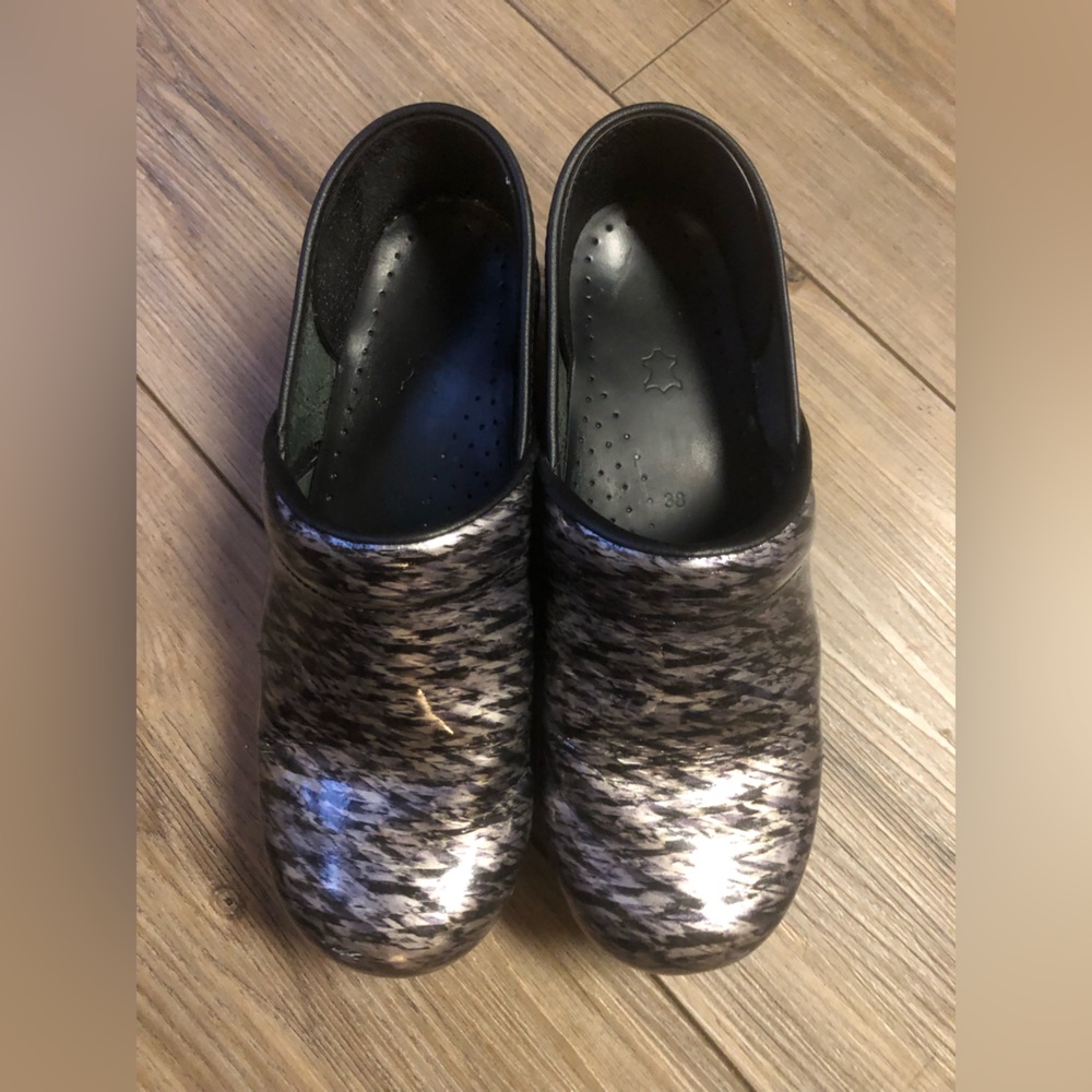 Dansko Metallic Patterned Clogs - image 1